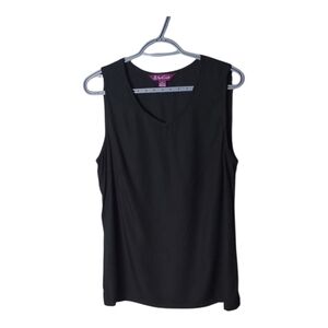 April Cornell V Neck Black Sleeveless Women's Blouse Size Medium